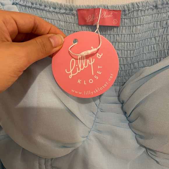 Lilly’s Kloset- My inspiration ruched mesh crop top - Picture 8 of 11